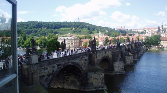 Vue sur le pont charles de Prague