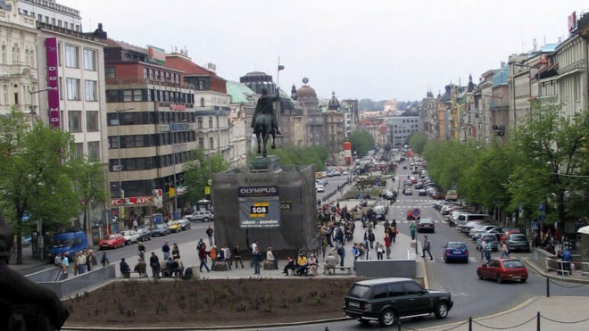 Place venceslas à Prague tourisme