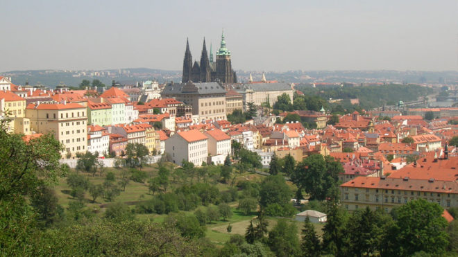 Prague tourisme vue du château